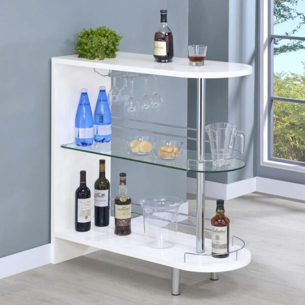 Adolfo - Rectangular 2-Tier Home Bar Table - Image 24