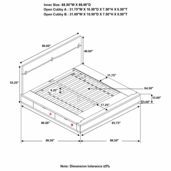 Winslow - Wood Storage Panel Bed - Image 4