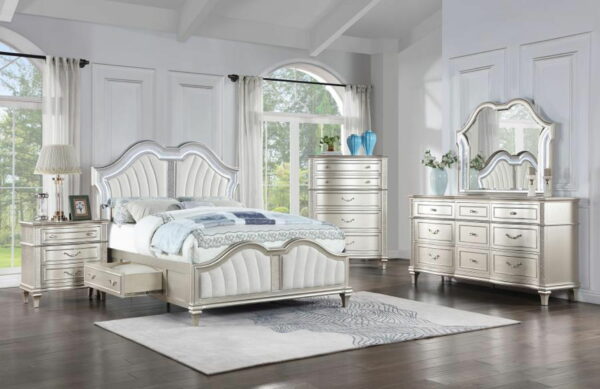 Evangeline - LED Storage Panel Bed - Image 6