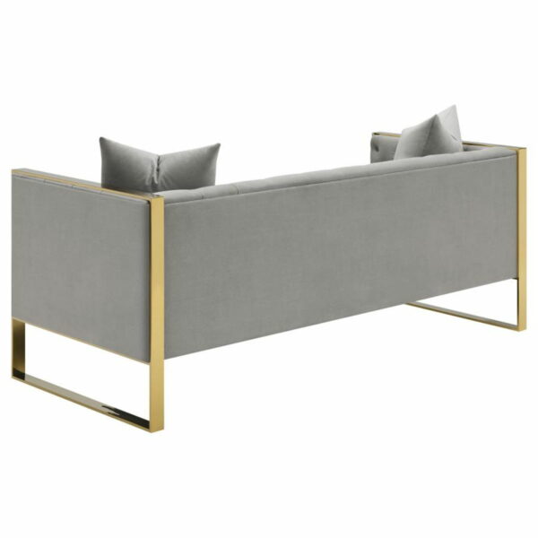 Eastbrook - Velvet Upholstered Tufted Sofa Set - Image 12