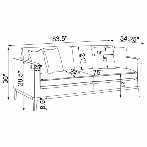 Apperson - Upholstered Track Arm Sofa Set - Image 23