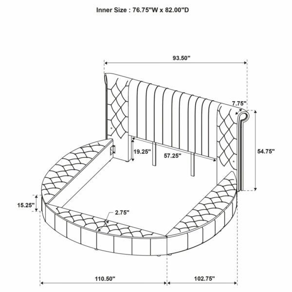 Sonya - Upholstered Round Storage Bed - Image 18