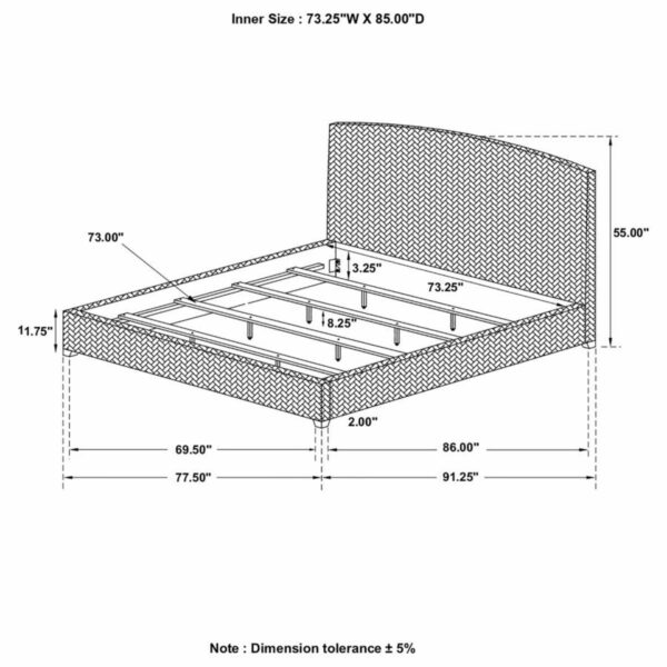 Laughton - Banana Leaf Panel Bed - Image 4
