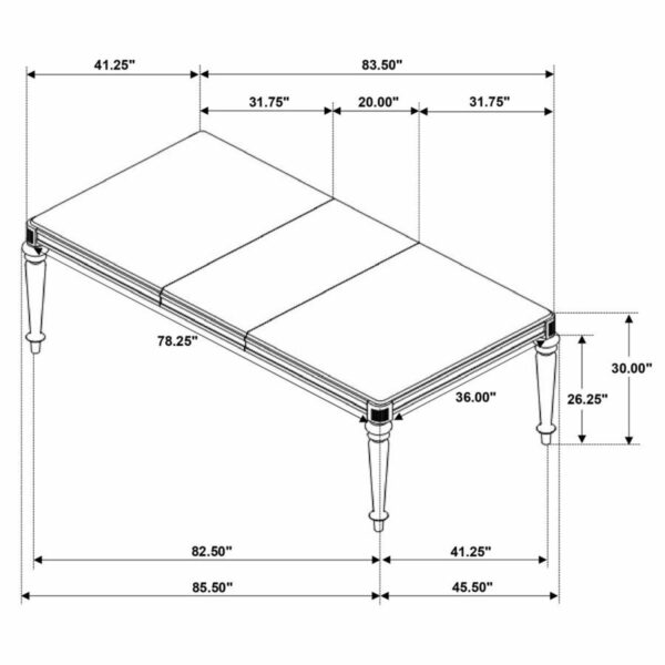 Bling Game - Rectangular Dining Set - Image 10