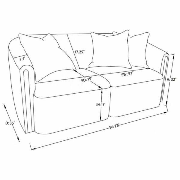 Townsend - Chenille Upholstered Sofa Set - Image 18