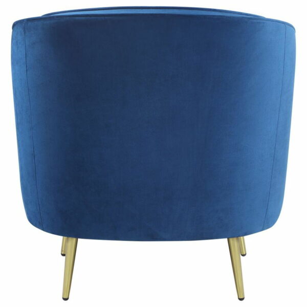 Sophia - Upholstered Channel Tufted Barrel Accent Chair - Image 4