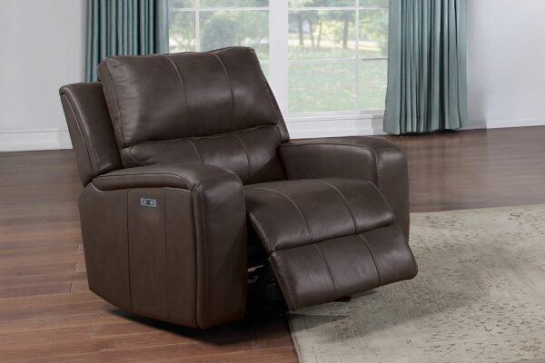 Linton - Leather Glider Recliner With Power Footrest - Image 12