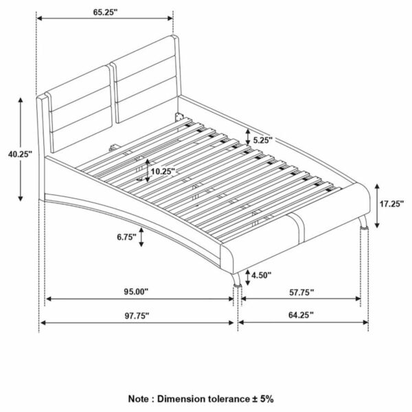 Jeremaine - Upholstered Sleigh Bed - Image 2