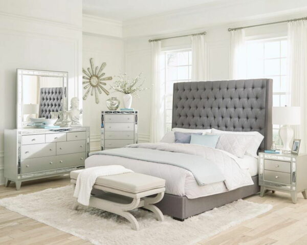 Camille - Upholstered Panel Bed - Image 10