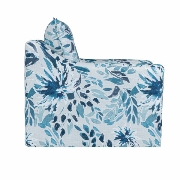 Sylvie - Swivel Chair - Blue / White - Image 2