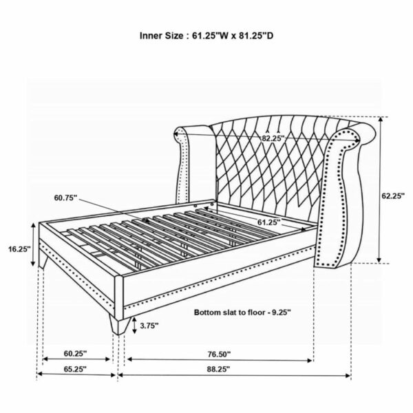 Barzini - Upholstered Wingback Bed - Image 18