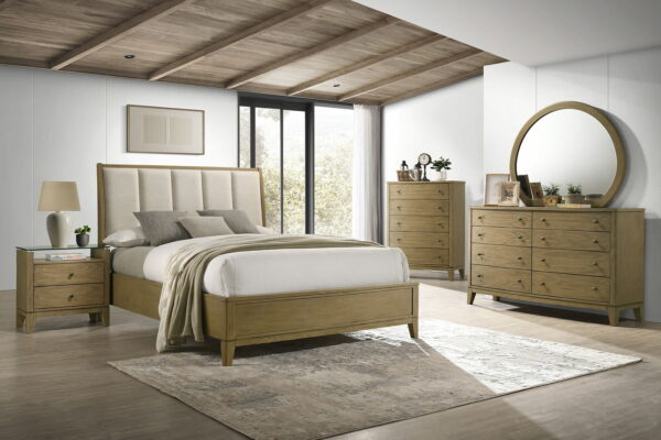 Granada - 8-Drawer Dresser And Mirror - Natural Pine - Image 5
