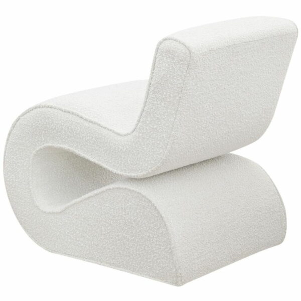 Ronea - Boucle Upholstered Armless Curved Chair - Image 4