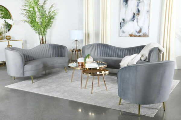 Sophia - Upholstered Channel Tufted Barrel Accent Chair - Image 13