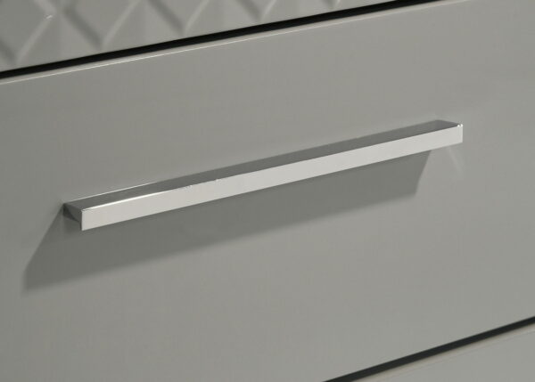 Ives - 6-Drawer Dresser Cabinet - Gray High Gloss - Image 4