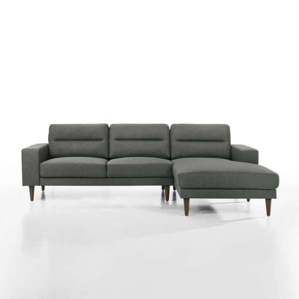 Vale - 2 Piece Chaise Sectional - Gray - Image 2