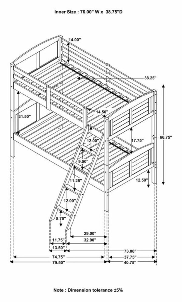 Flynn - Wood Bunk Bed - Image 6