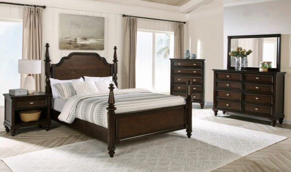 Andover - 8-Drawer Dresser Cabinet - Dark Oak - Image 11