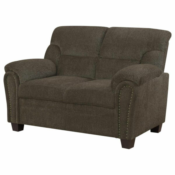 Clementine - Upholstered Padded Arm Loveseat - Image 2