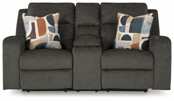 Kanlow - Dbl Reclining Loveseat With Console - Image 6