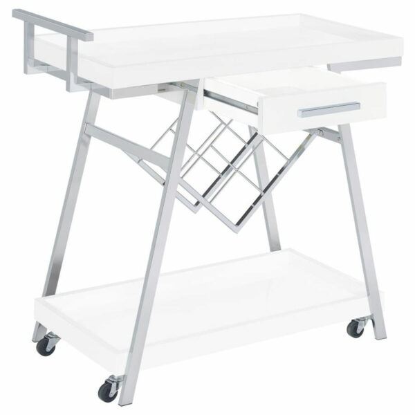 Kinney - 1-Drawer Engineered Wood Bar Cart - Image 18
