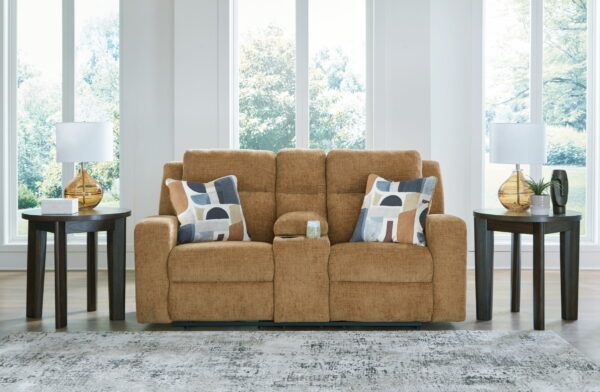 Kanlow - Dbl Reclining Loveseat With Console - Image 3