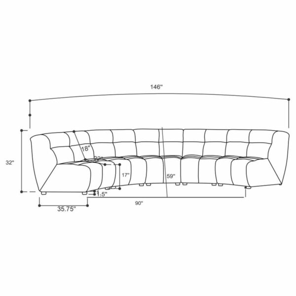 Charlotte - Upholstered Modular Sectional Sofa - Image 17