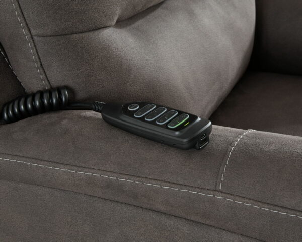 Snowfield - Gunmetal - Power Lift Recliner - Image 7