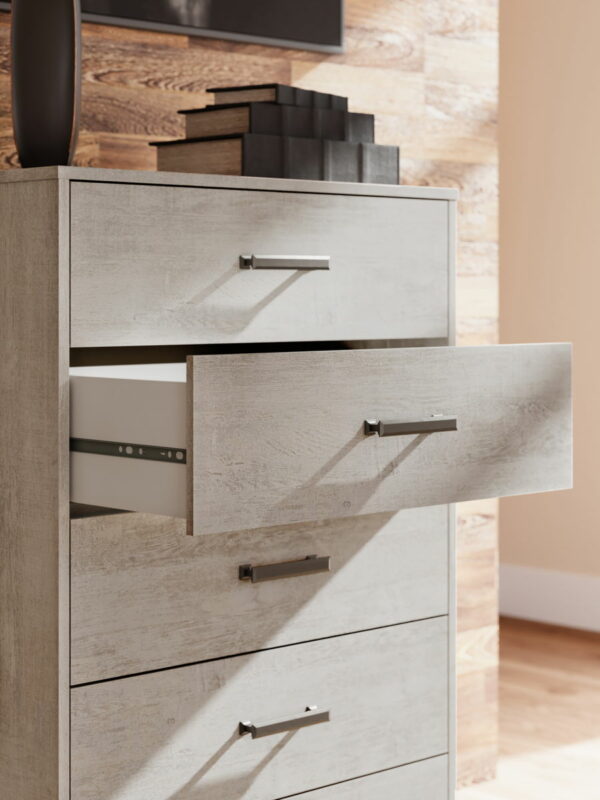 Shawburn - Whitewash - Five Drawer Chest - Image 7