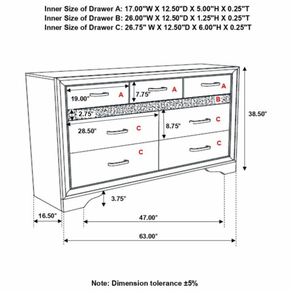 Miranda - 7-Drawer Dresser - Image 11