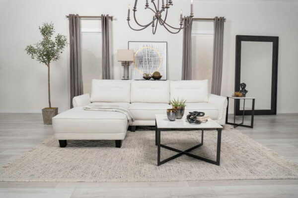 Caspian - Upholstered Curved Arm Chaise Sectional Sofa - Image 19