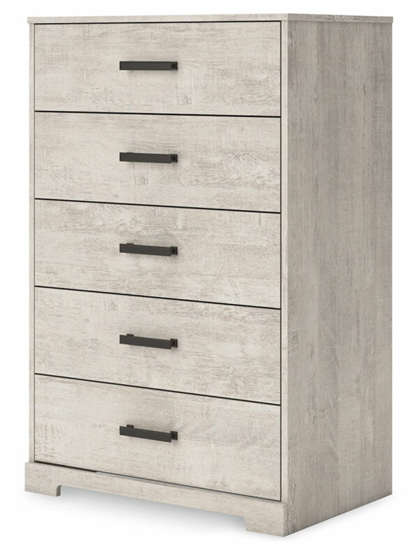 Shawburn - Whitewash - Five Drawer Chest - Image 9