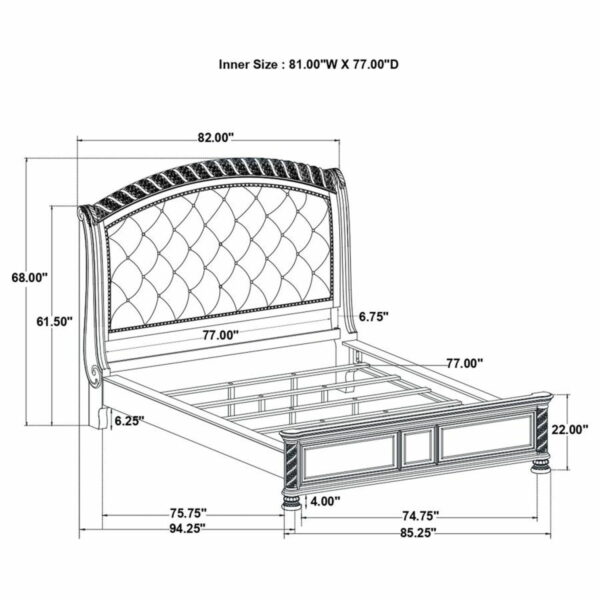 Emmett - Wood Sleigh Bed - Image 11