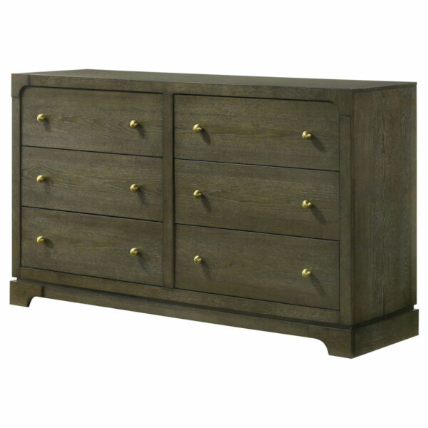 Gran Park - 6-Drawer Dresser Cabinet - Dark Cocoa - Image 14