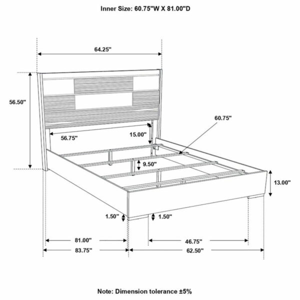 Blacktoft - Wood Panel Bed - Image 3