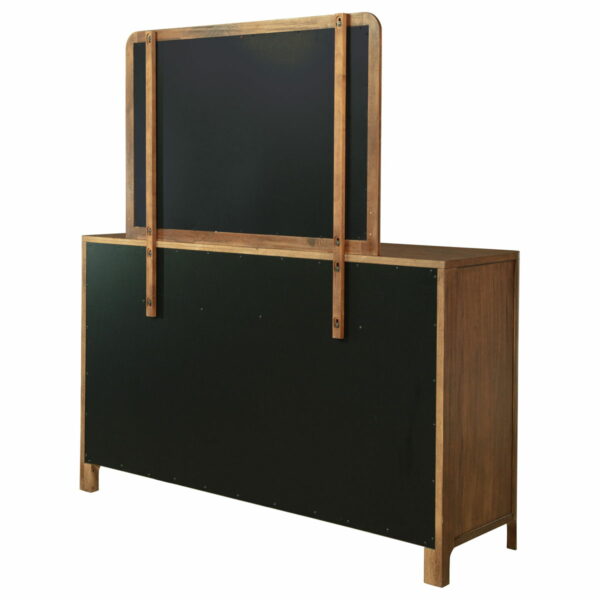 Maderia - 8-Drawer Dresser And Mirror - Walnut - Image 6