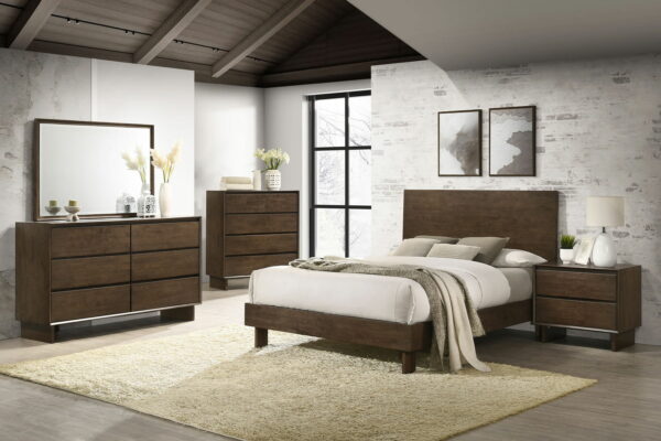 Glenwood - 6-Drawer Dresser And Mirror - Warm Brown - Image 2