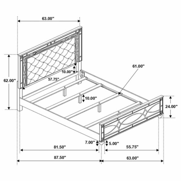 Gunnison - Wood LED Panel Bed - Image 16