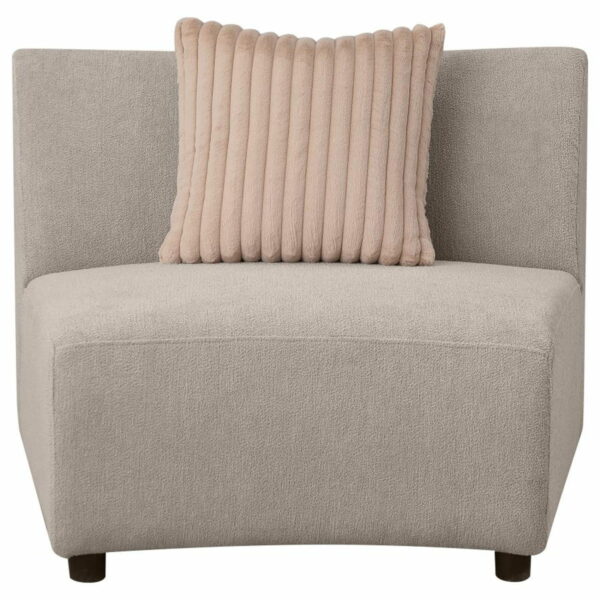 Fayette - Upholstered Armless Chair - Greige - Image 4