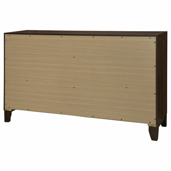 Welsley - 6-Drawer Dresser Cabinet - Walnut - Image 5