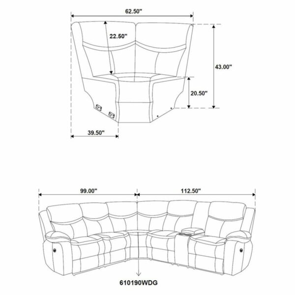 Sycamore - Upholstered Power Reclining Sectional Sofa - Image 22