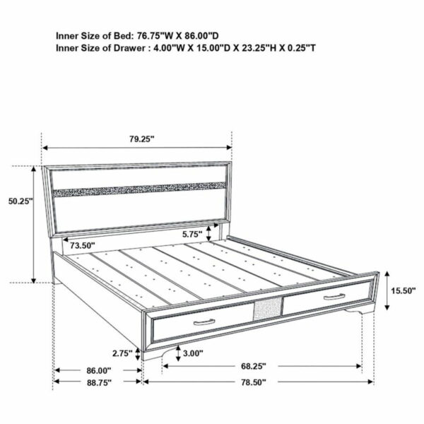 Miranda - Storage Wood Panel Bed - Image 20