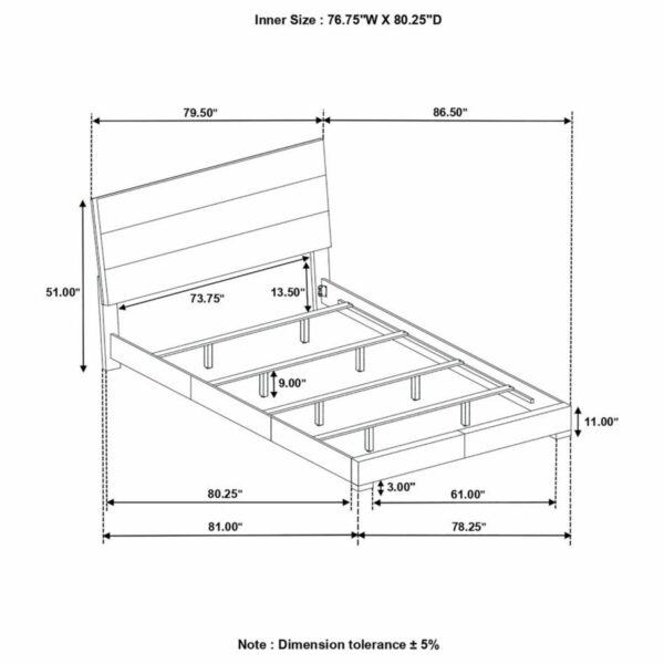 Felicity - Wood Panel Bed - Image 4