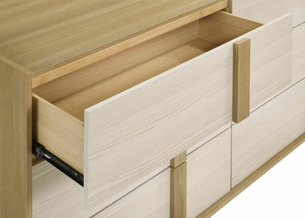 Hyland - 6-Drawer Dresser With Mirror - Natural - Image 15