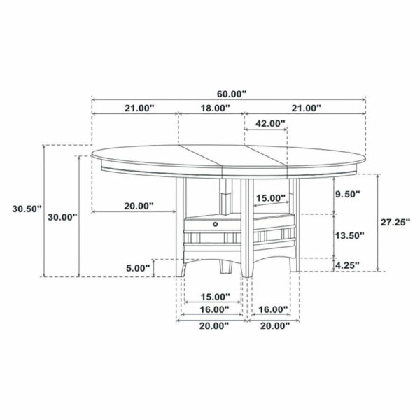 Lavon - 5-Piece Oval Extension Leaf Dining Set - Image 24