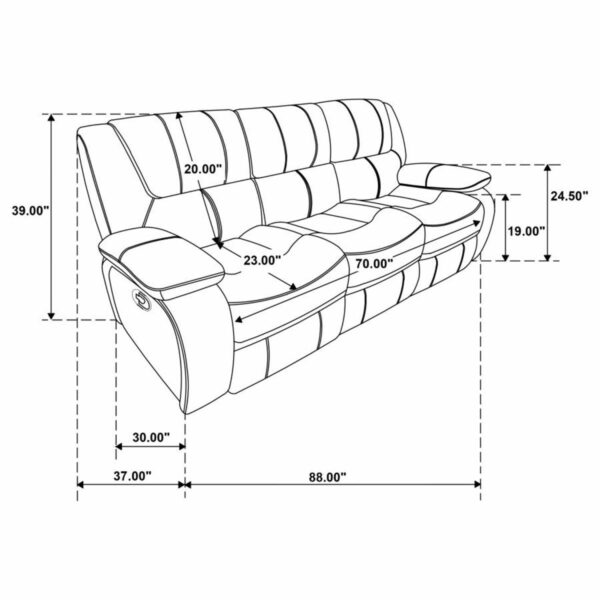 Camila - Upholstered Reclining Sofa Set - Image 41