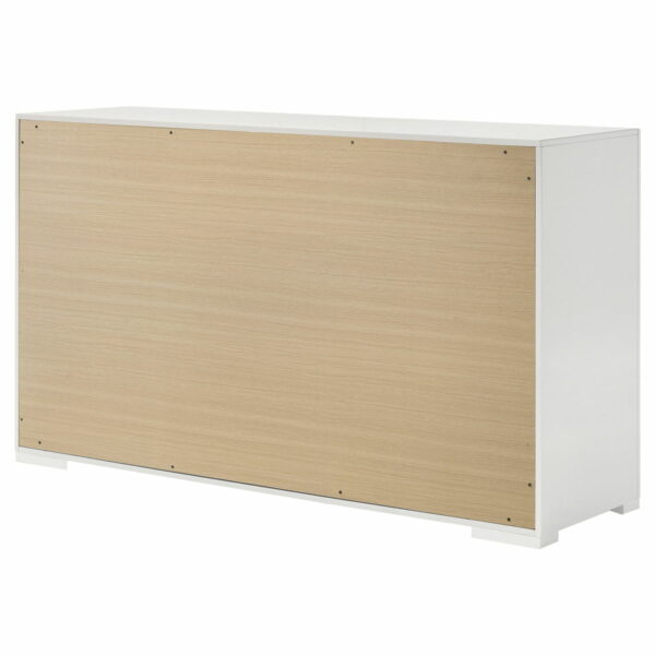 Ives - 6-Drawer Dresser Cabinet - White High Gloss - Image 8