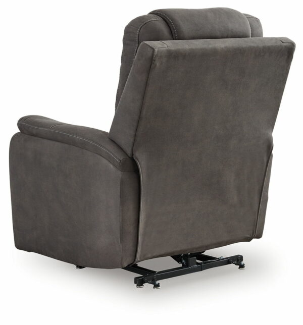 Snowfield - Gunmetal - Power Lift Recliner - Image 9