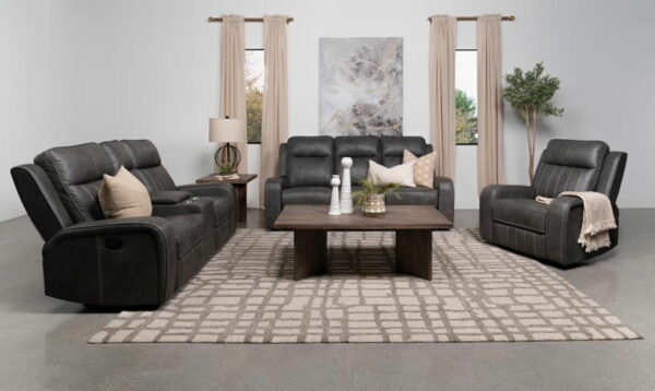 Raelynn - Upholstered Reclining Sofa Set - Image 16