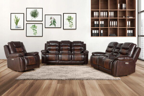 Nikko - Glider Recliner With Power Footrest - Brown - Image 5